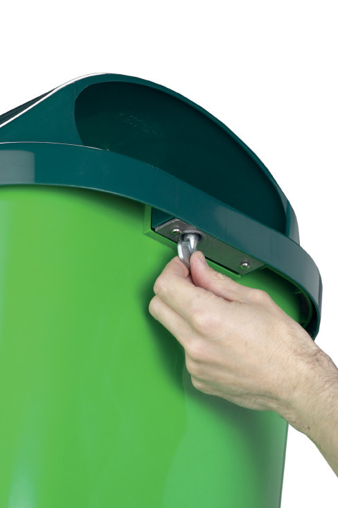 Corbeille plastique 50l xerios vert vert plastique rossignol_5