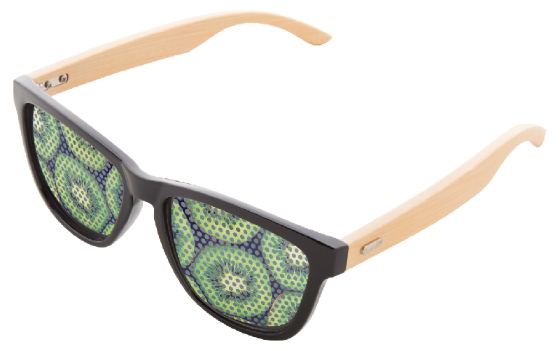 Lunettes de soleil en plastique - branches en bambou - verres métalliques - protection UV 400_5