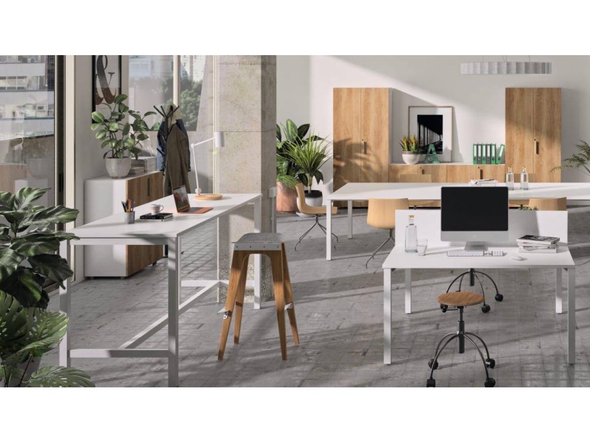 Table haute polyvalente NOVA - idéale pour salles d'étude, réunions, conférences, formations ou bibliothèques_5