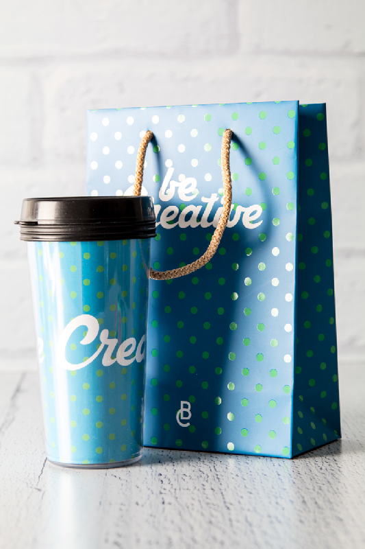 Sac publicitaire en papier sur mesure - poignées en polypropylène - impression offset multicolore_5