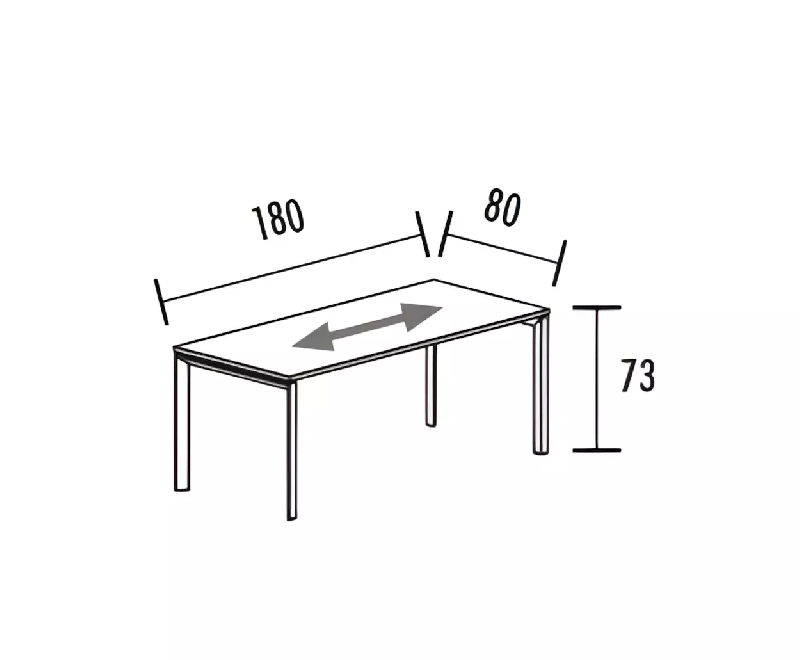 Bureau individuel avec retour piètement ouvert So Sierro_5