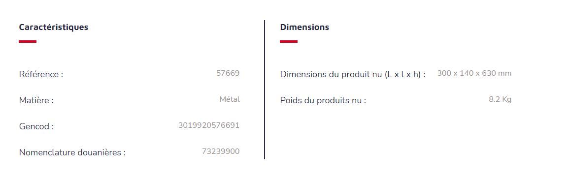 KOPA - Réf. 57669 - Cendrier corbeille mural 2L/15L - Rossignol - Effet corten - Fabrication française_5