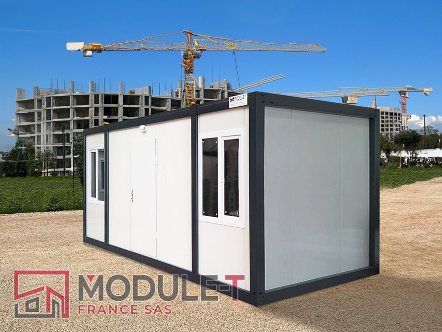 Bungalow bureau de chantier avec WC - Livraison en kit ou prémonté_6