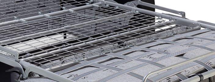 Canapé convertible express 160 cm Sofia Edition en cuir et PU Cayenne gris - Matelas 16 cm haute résilience_5