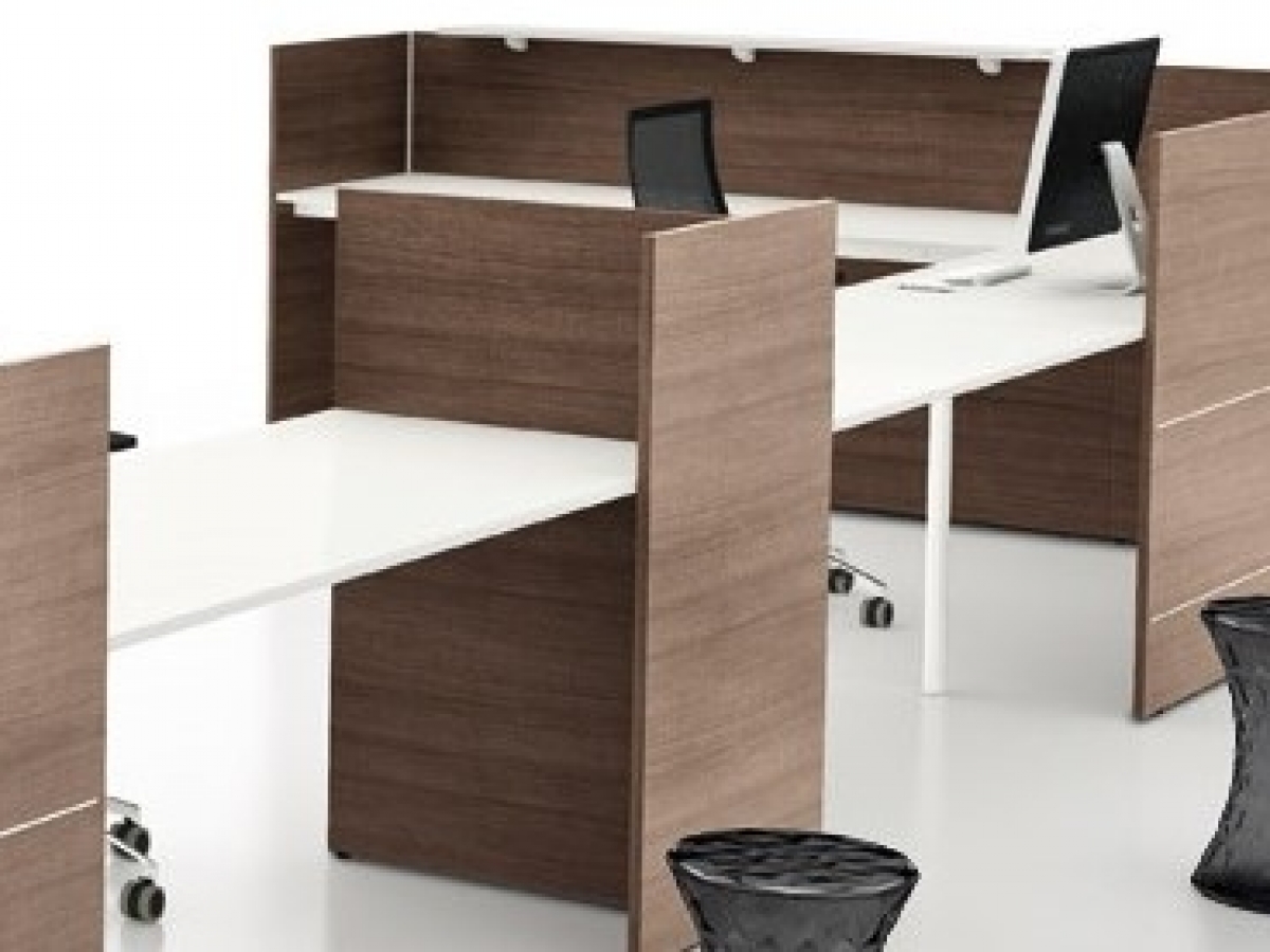 Banque d'accueil linéaire et contemporaine - YO - Design moderne, modulaire et personnalisable_5