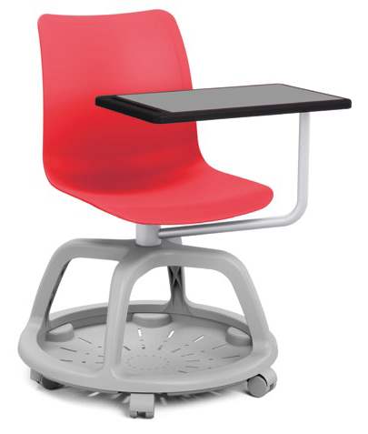 Learn - Chaises spéciales formation avec tablette écritoire, rangement intégré et coque 6 coloris pastel_5