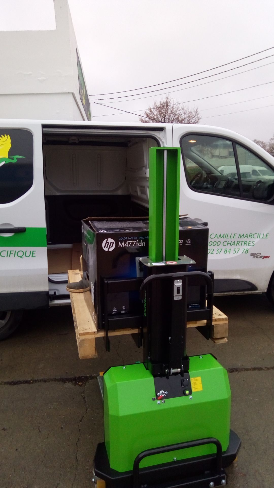 Transpalette embarqué motorisé - 600 kg - Pour véhicules utilitaires légers - Hauteur 700 mm_5