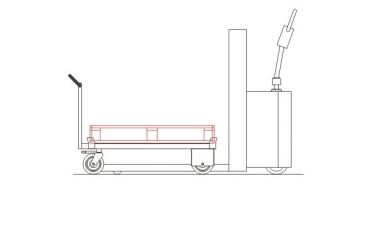 Chariot avec roues pivotantes pour une meilleure maniabilité