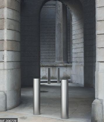 Borne anti-bélier pour zones sensibles - Hauteur hors sol 800 mm - Résistance renforcée_5