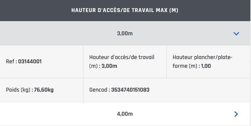 Échafaudage roulant en acier galvanisé Goliath 120 - Comabi SNC - hauteur de travail maximale 4 m - robuste et pratique_5