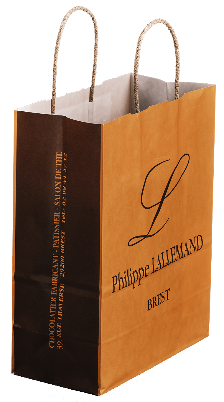 Sac poignée papier torsadé - 100% recyclable - 90 à 110 gr - parfait pour bijouteries, pâtisseries, caves, brasseries, selleries, magasins de prêt-à-porter et cosmétiques_5