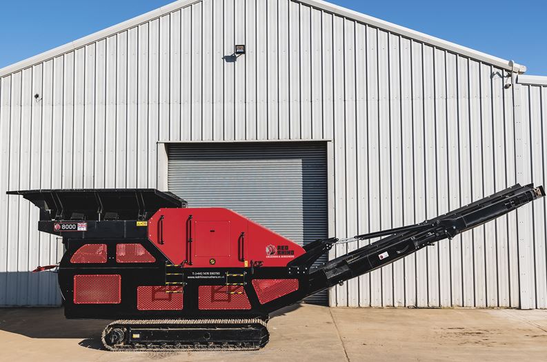 Mini concasseur à mâchoires de 500 mm x 250 mm à entrainement électrique - 5000ES RED RHINO_5