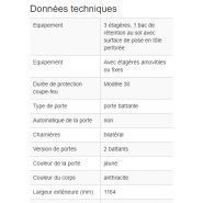 218345w - armoire de sécurité coupe-feu basis-line 30-123, 3 étagères_5