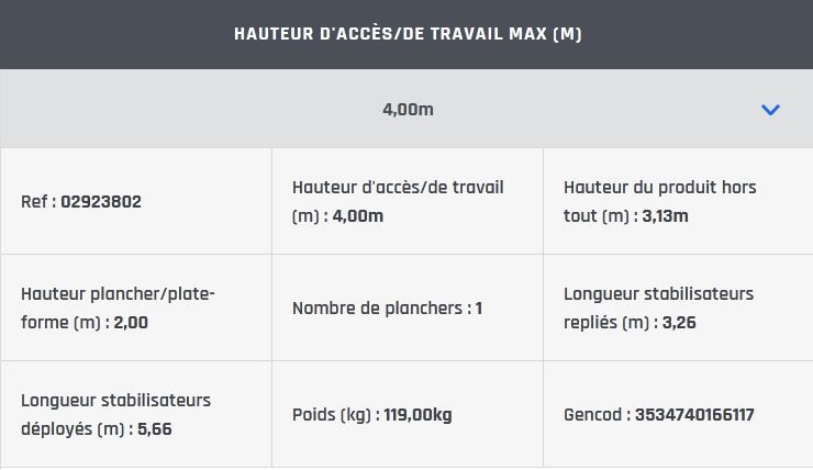 Échafaudage roulant aluminium - Neolium 300 Line Comabi SNC - Hauteur de travail maximale 14 m - Performance aluminium soudé_5