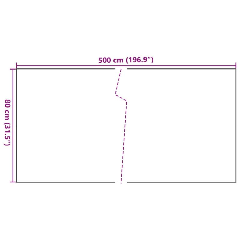 Vidaxl paravent de balcon anthracite 500x80 cm résine tressée 156241_5