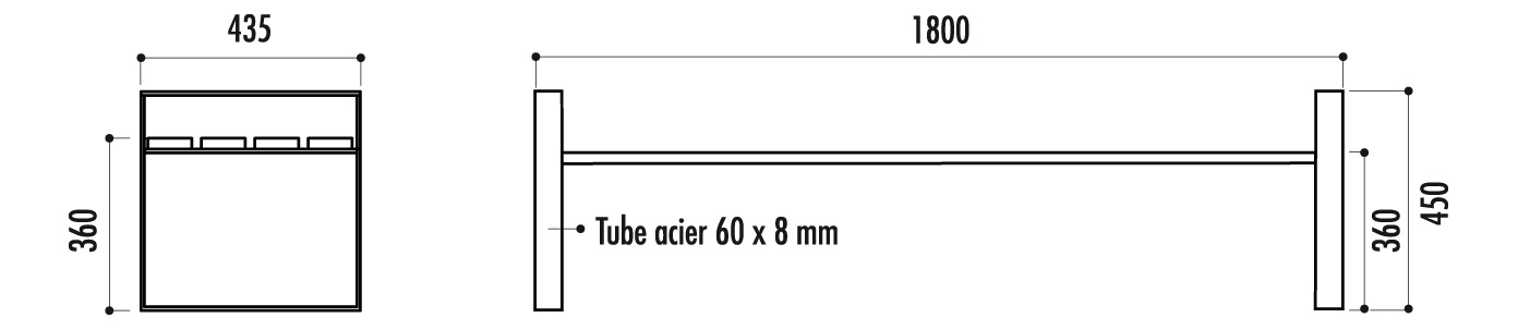 Banc public DETROIT - Modèles Dallas et Atlanta_5