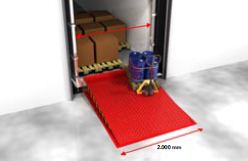 Système de quai avec passe-hayon pour hayons hydrauliques des camions