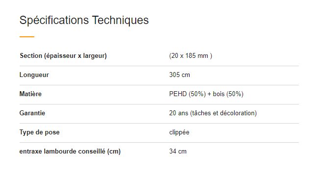 Clôture en composite Fiberon Xtreme Large - longueur 305 cm - LAM112_5