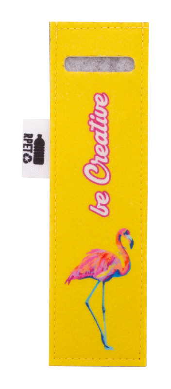 Étui à stylo personnalisé en feutre RPET - Impression sublimation - Couleur gris_5