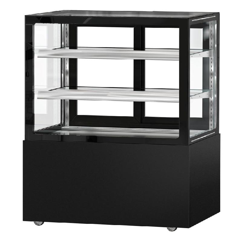 Vitrine réfrigérée pour pâtisserie MADRID - 1000 mm - 2 étagères - Noir_5