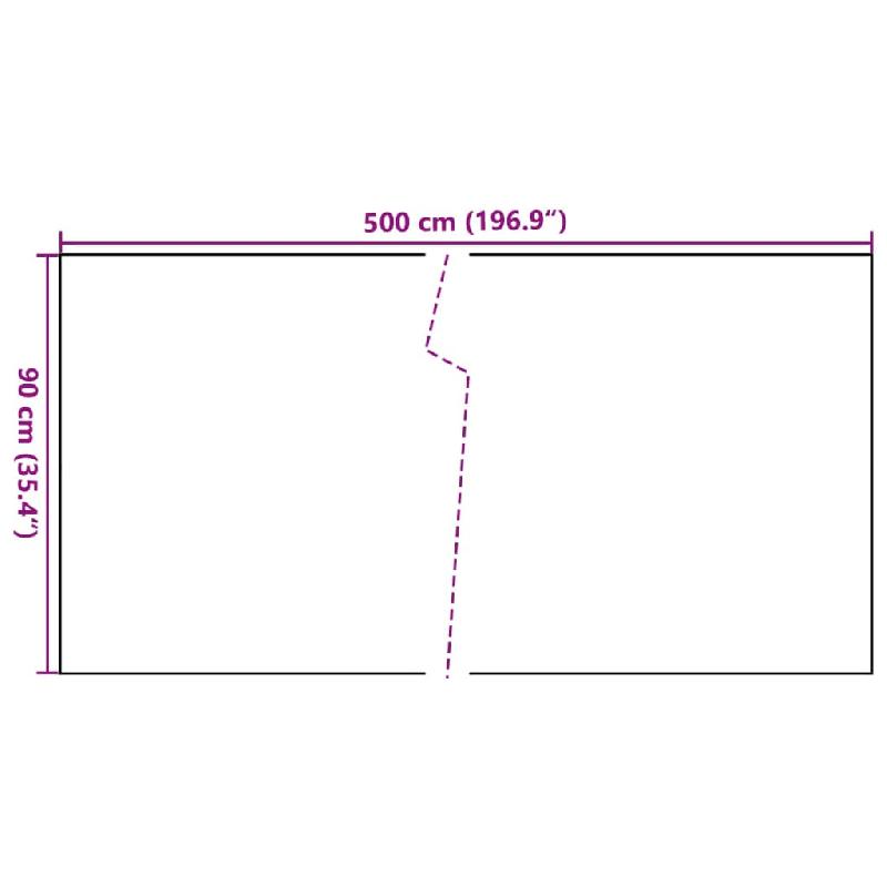 Vidaxl paravent de balcon anthracite 500x90 cm résine tressée 156242_5