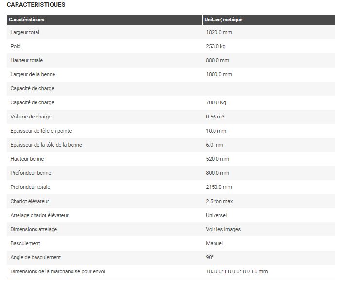 Prm-180-hm - godet pour chariot élévateur - deleks - capacité de charge : 700.0 kg_5