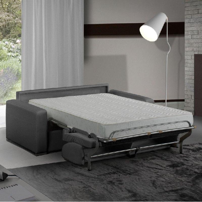 Canapé lit MASTER 3-4 places convertible express - Sommier à lattes Renatonisi - Microfibre gris graphite - Matelas 18 cm_5