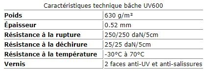 Uv600 - bâche, filet et capot pour remorque - Sarl Monforte - 630 g/m² - résistante et indéformable_5
