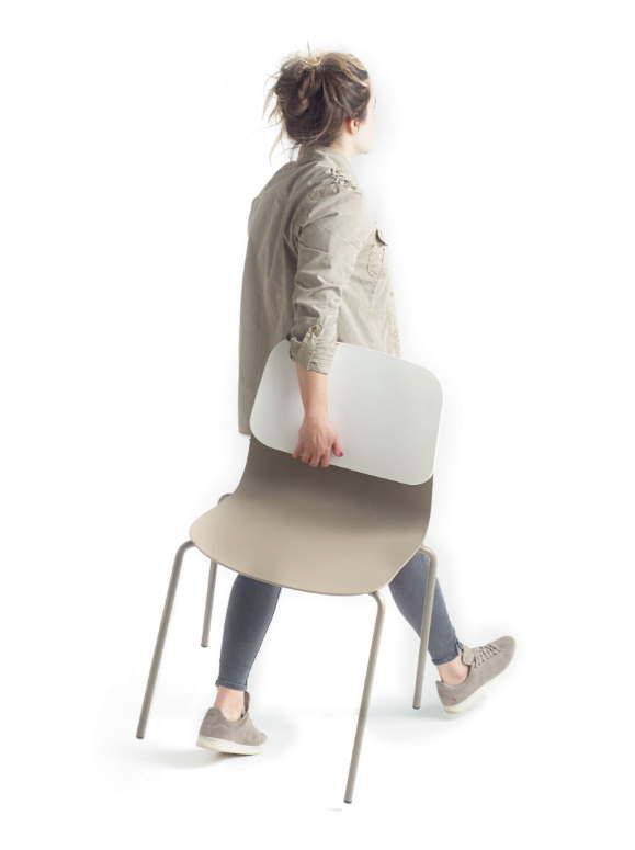 Chaise empilable klik, originale et élégante_5