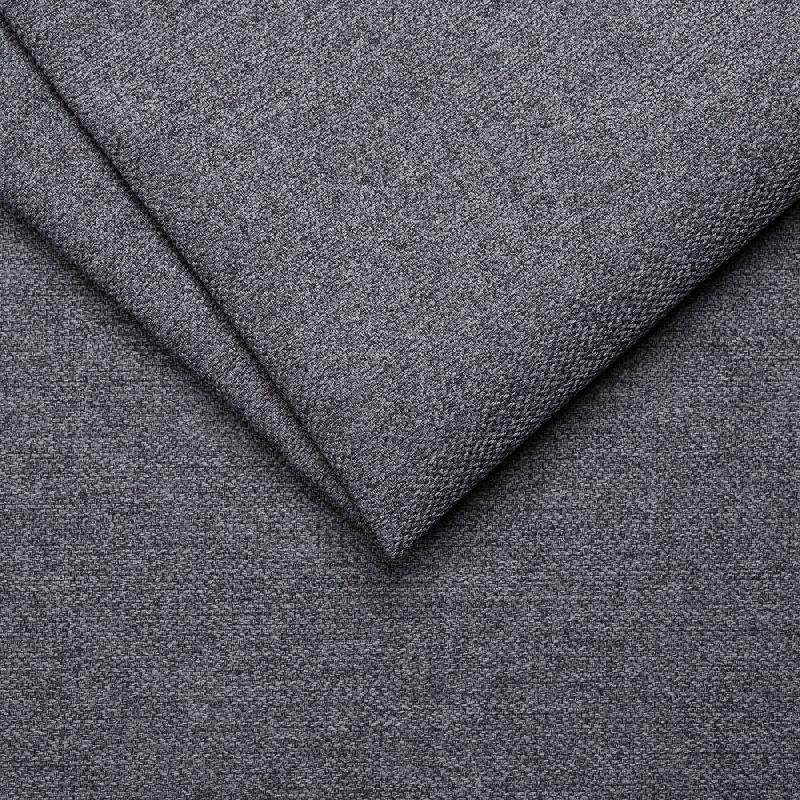 Canapé convertible express VIRGOLA - Matelas 16 cm - Sommier à lattes 160 cm - Tissu tweed gris_5