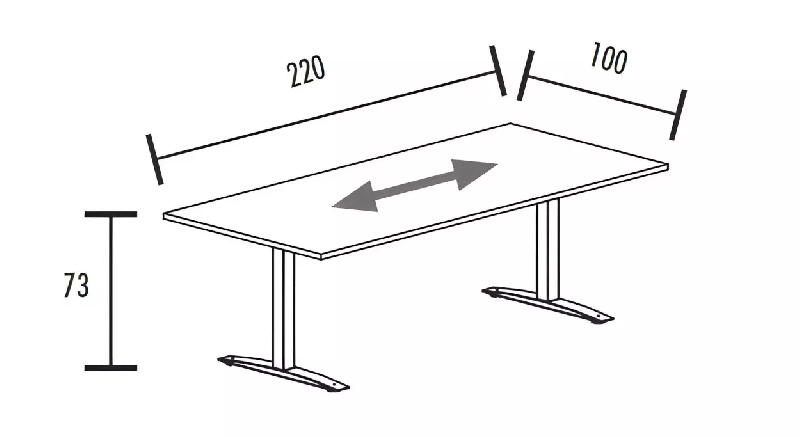 Table de réunion jusqu'à 12 personnes So Albox_5