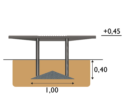 Banc public Grid réf 8029282 - Hags - 1800 mm de longueur, 82,37 kg_5