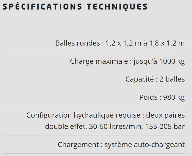 Dérouleuse à chaîne SL700X - Hustler Equipment - capacité 2 balles, balles rondes et enrubanné_5