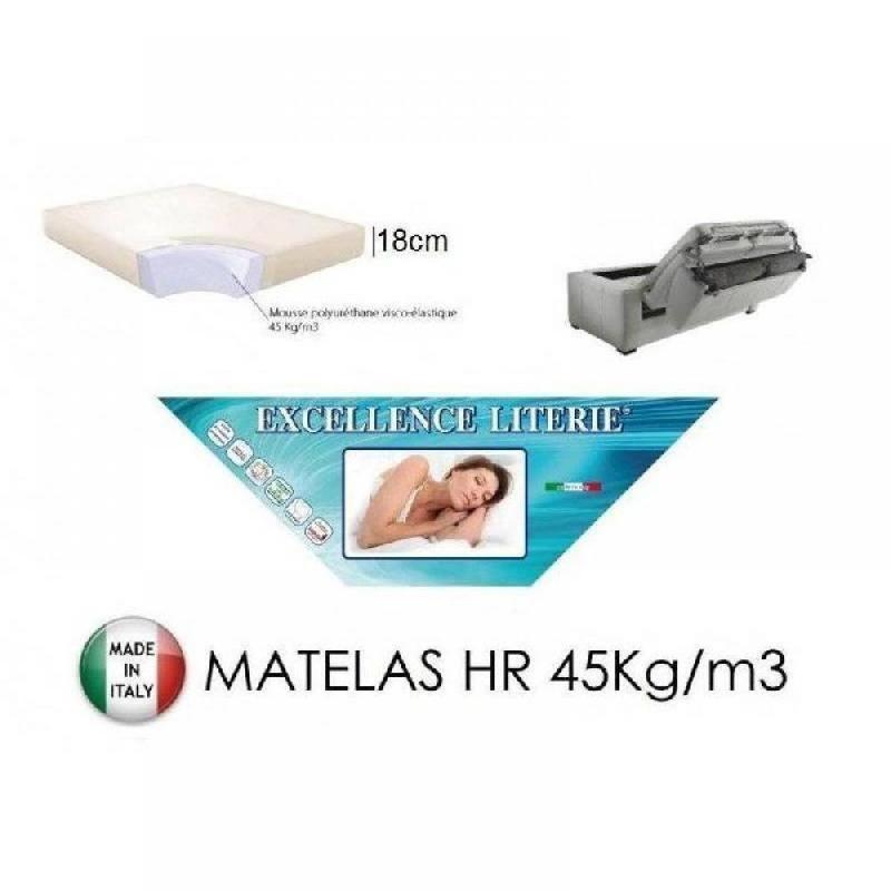 Canapé 3 places MASTER convertible - ouverture EXPRESS - matelas 18 cm - sommier à lattes Renatonisi - microfibre gris graphite_5