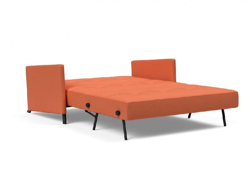 Canapé design convertible Cubed 02 Arms - Innovation Living - Couchage 140x200 cm - Tissu Argus Rust_5