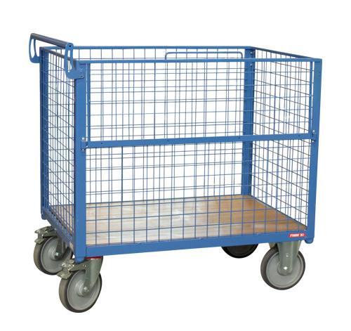 Chariot industriel conteneur 500kg - habillage grillagé - FIMM_5