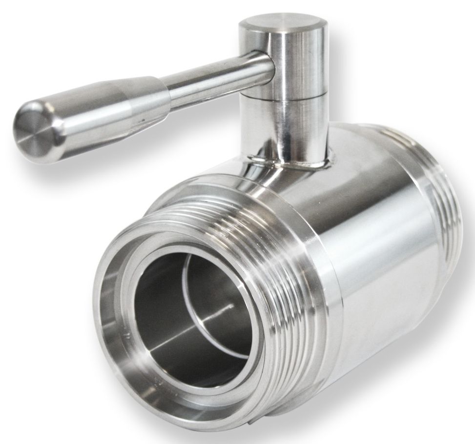 Vannes à boule en inox 316L - commande manuelle ou pneumatique - stérilisables et démontables_5