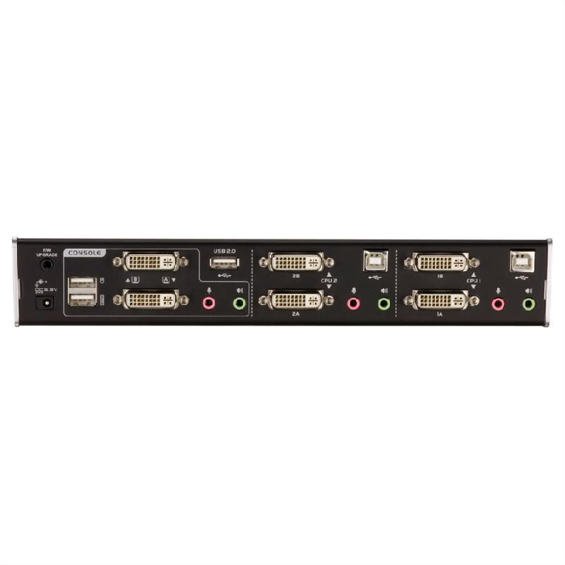Aten cs1642a switch kvm dual-view dvi, usb, audio, usb-hub, 2 ports_5