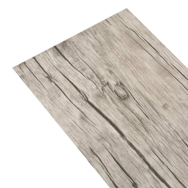 Vidaxl planche de plancher pvc autoadhésif 5,21 m² 2 mm chêne délavé 330178_5