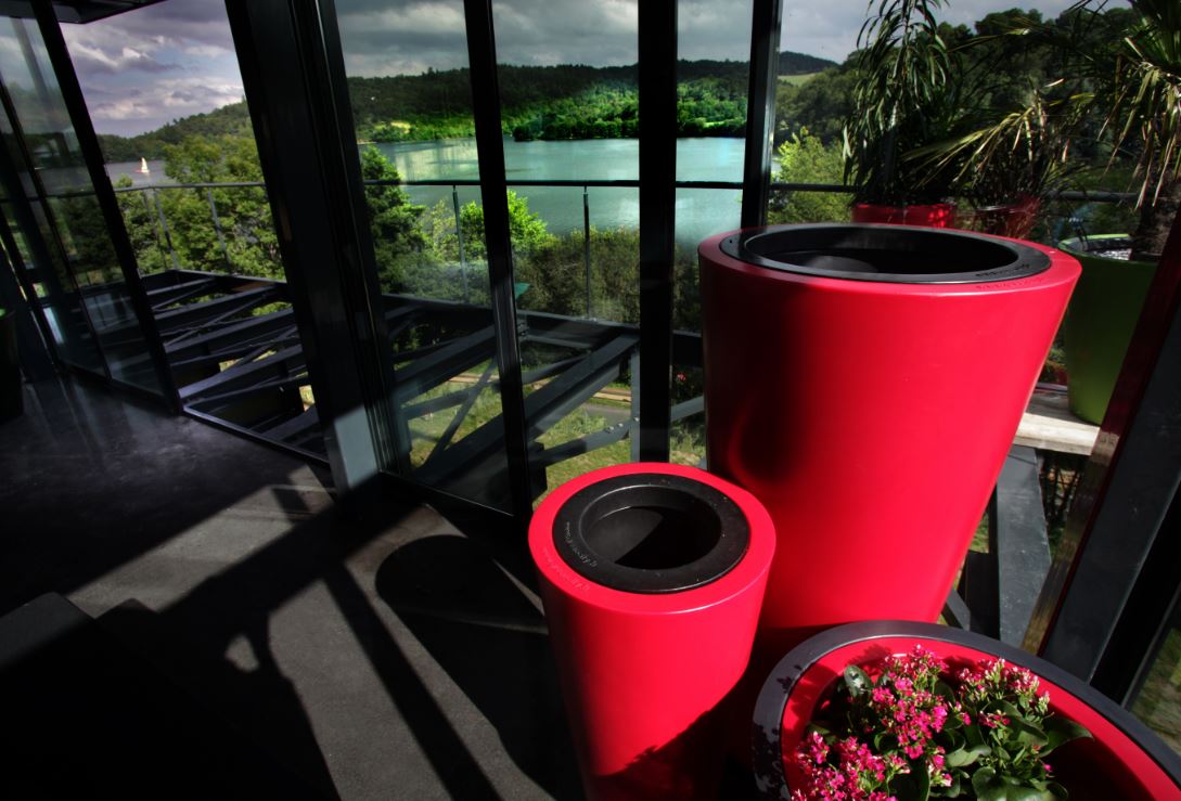 Pot de fleur Colors® - Modèle Up - Ultra-léger, résistant aux UV et températures extrêmes - Réserve d'eau intégrée - Réf. GC200_5