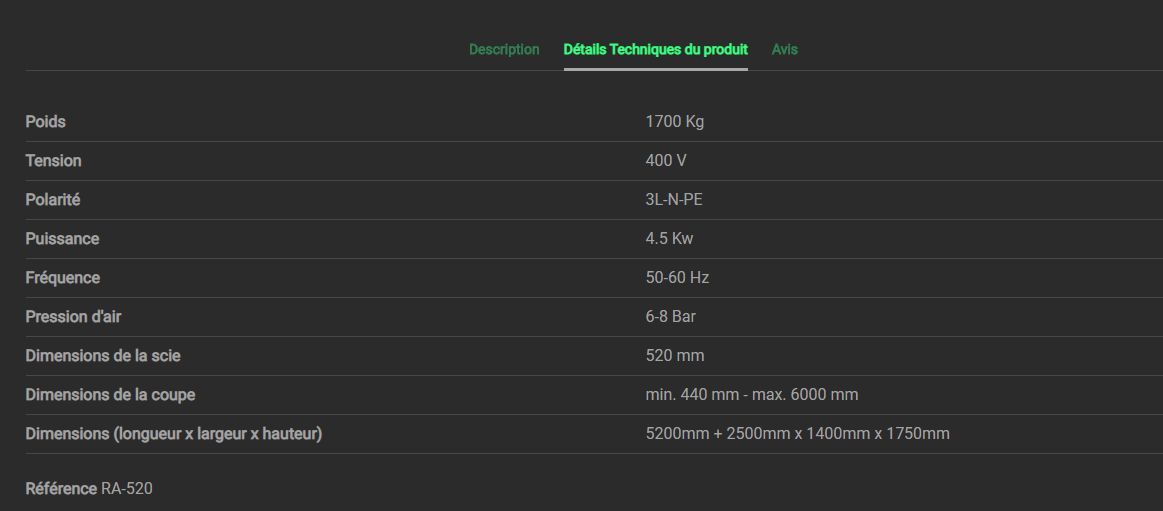 Ra-520 - Tronçonneuse à double tête - Idéal Machines - Scie 520 mm - Coupe aluminium 45°-90°_5