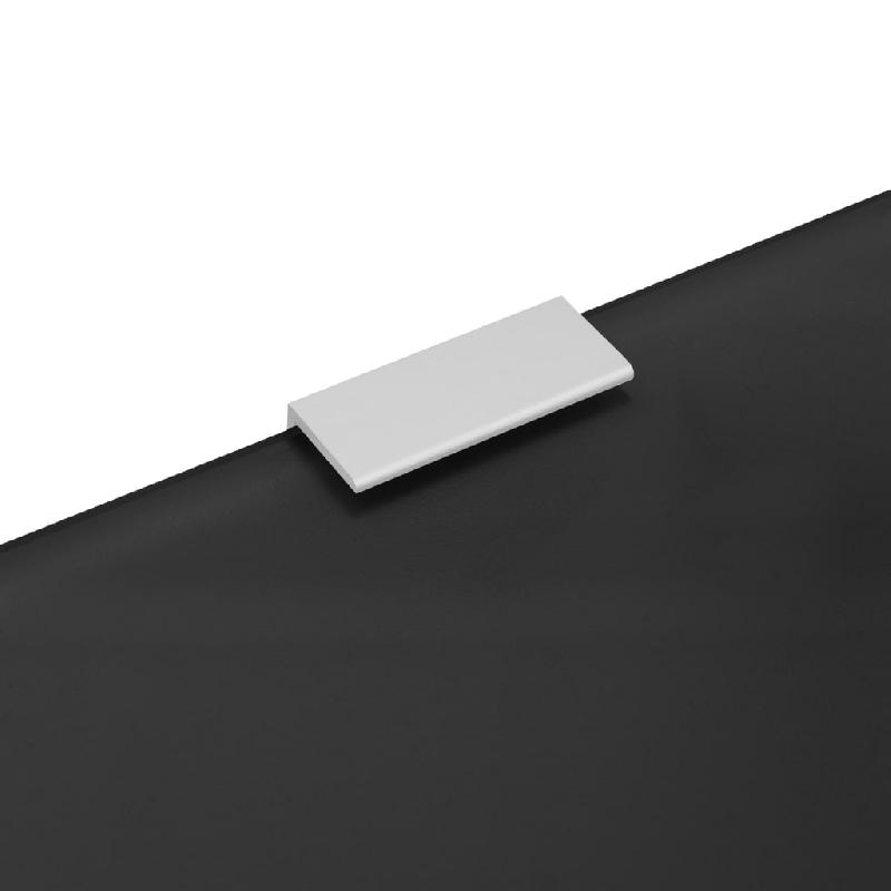 Vidaxl brise-vue pour urinoir mural noir 90x40 cm verre trempé 154402_5