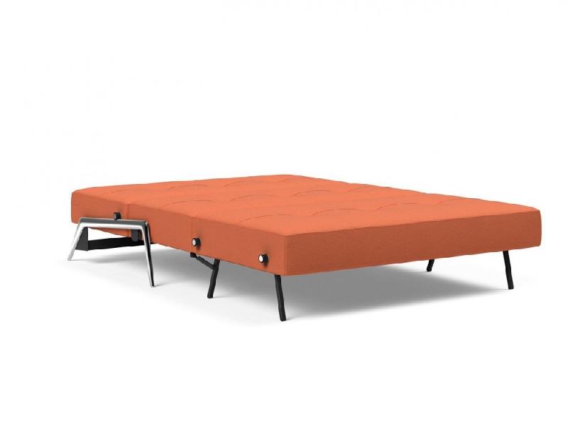 INNOVATION LIVING - Canapé design convertible Cubed 02 Alu 200x140 cm - Tissu rouille Argus_5