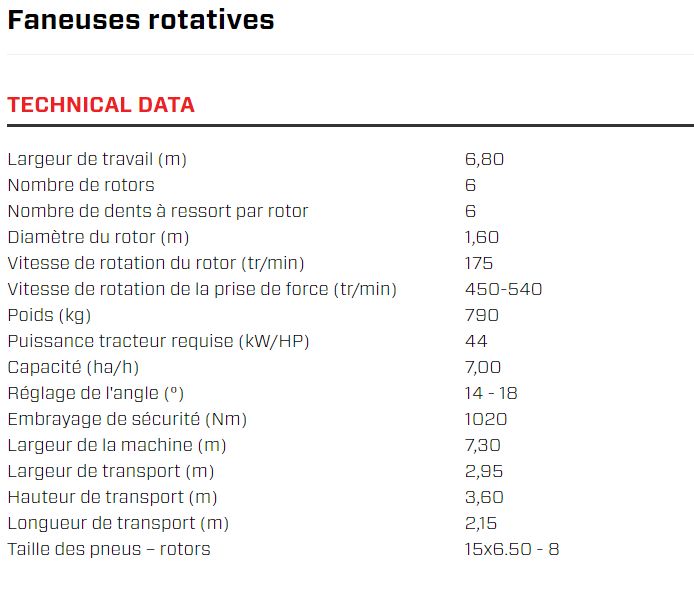 Spider 685/6 HS - Faneuse rotative professionnelle à 6 rotors - SIP - Largeur de travail 6,80 m_5