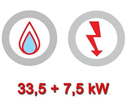 Fourneau à gaz 6 feux sur four (33,5 kw) + four électrique statique (7,5 kw)_5