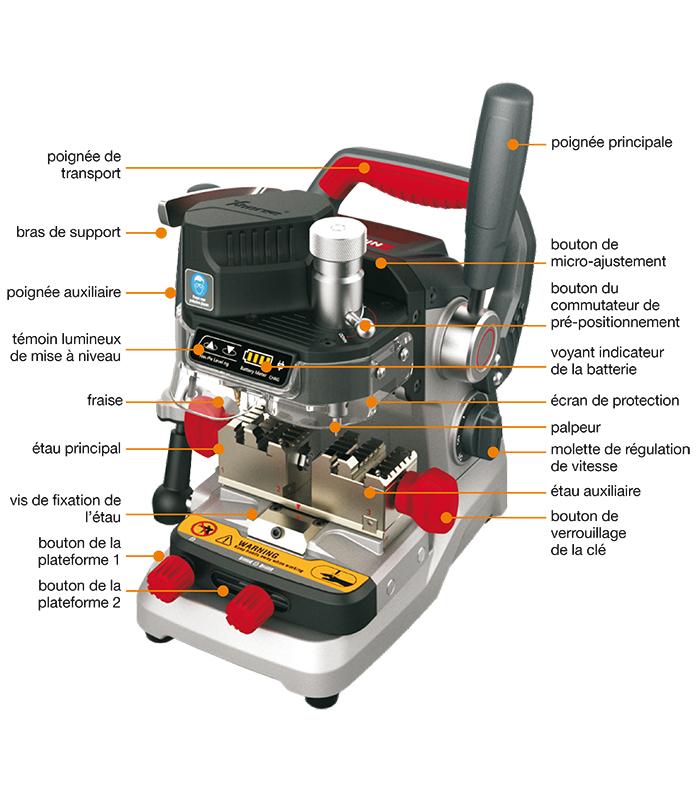 XP007 DOLPHIN machine de taille manuelle pour clés laser XHORSE_5