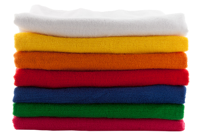 Serviette de sport en microfibre - 185 gr/m² - avec pochette - couleur rouge_5