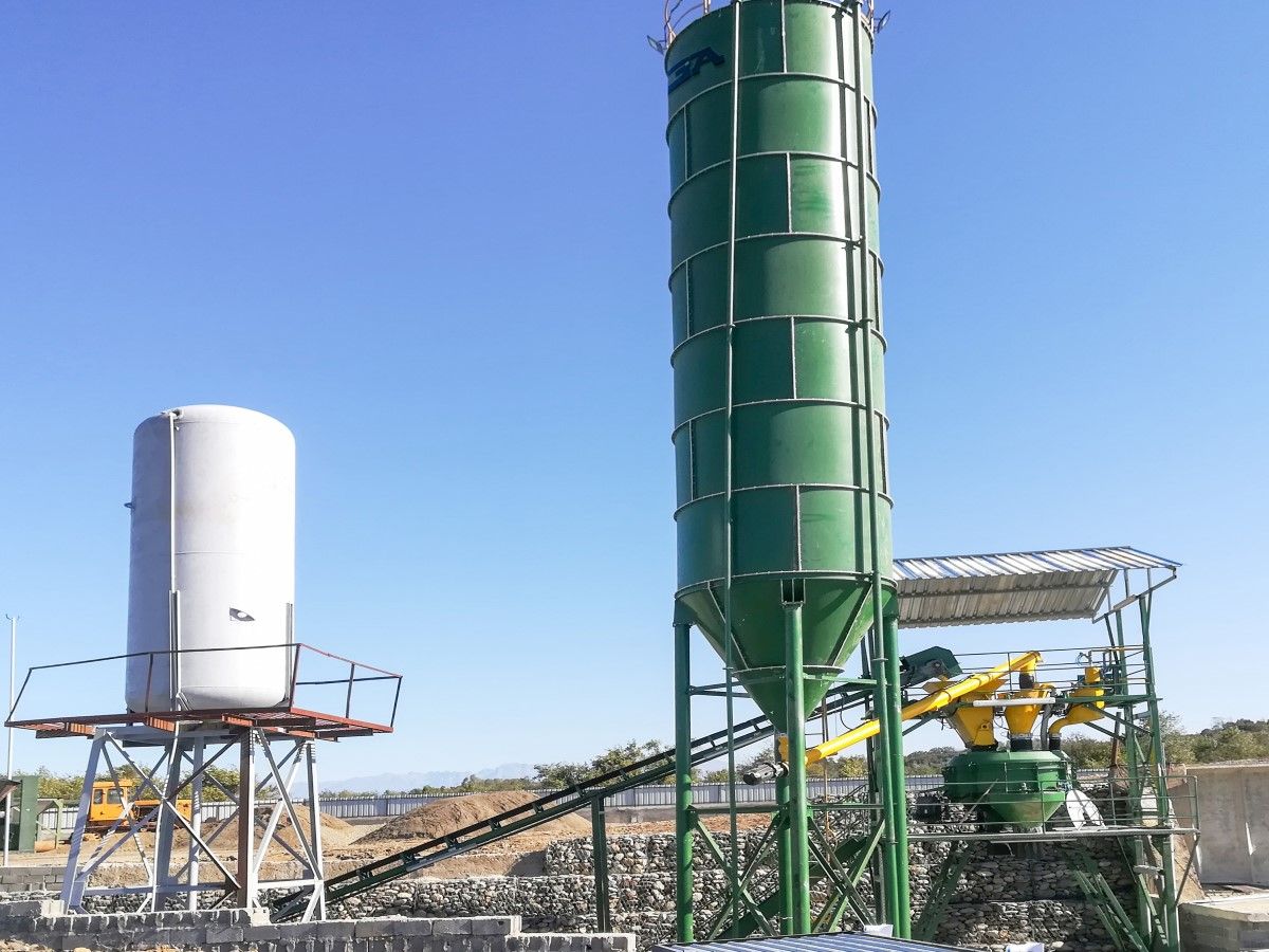 Centrale à béton fixe 30 m³ - Mélangeur planétaire 0.75 L - Idéale pour vos chantiers_5