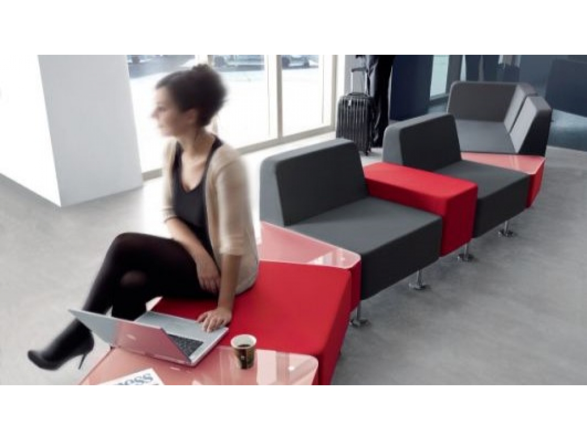 Siège modulaire moderne aux lignes géométriques simples - WALL IN - Configurations flexibles et finition personnalisable_5