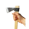 Hache 331 type Sicile Rinaldi 250gr 60cm - pour élagage, sculpture et travail du bois_5